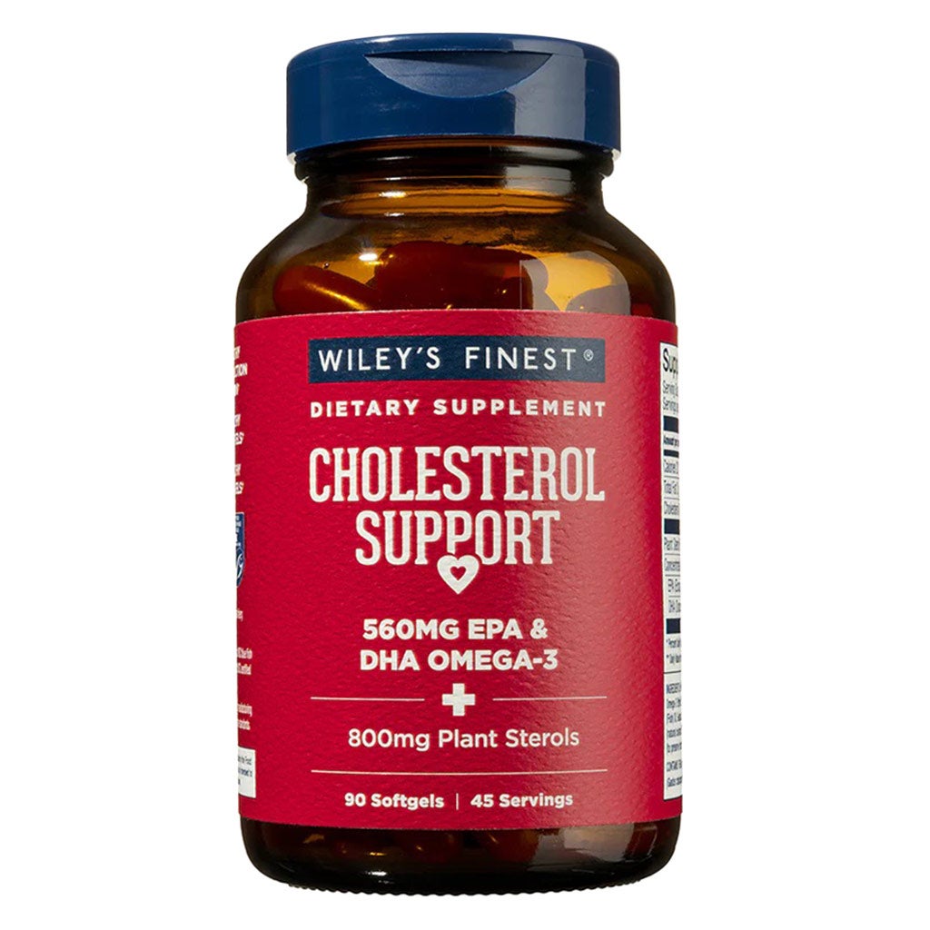 Wiley's Finest Cholesterol Support 560mg Omega 3 Softgels, 90's