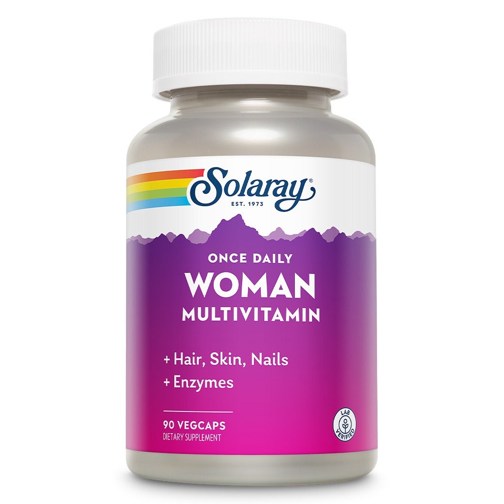 Solaray Once Daily Woman Multivitamin Veg Capsules, Pack of 90's