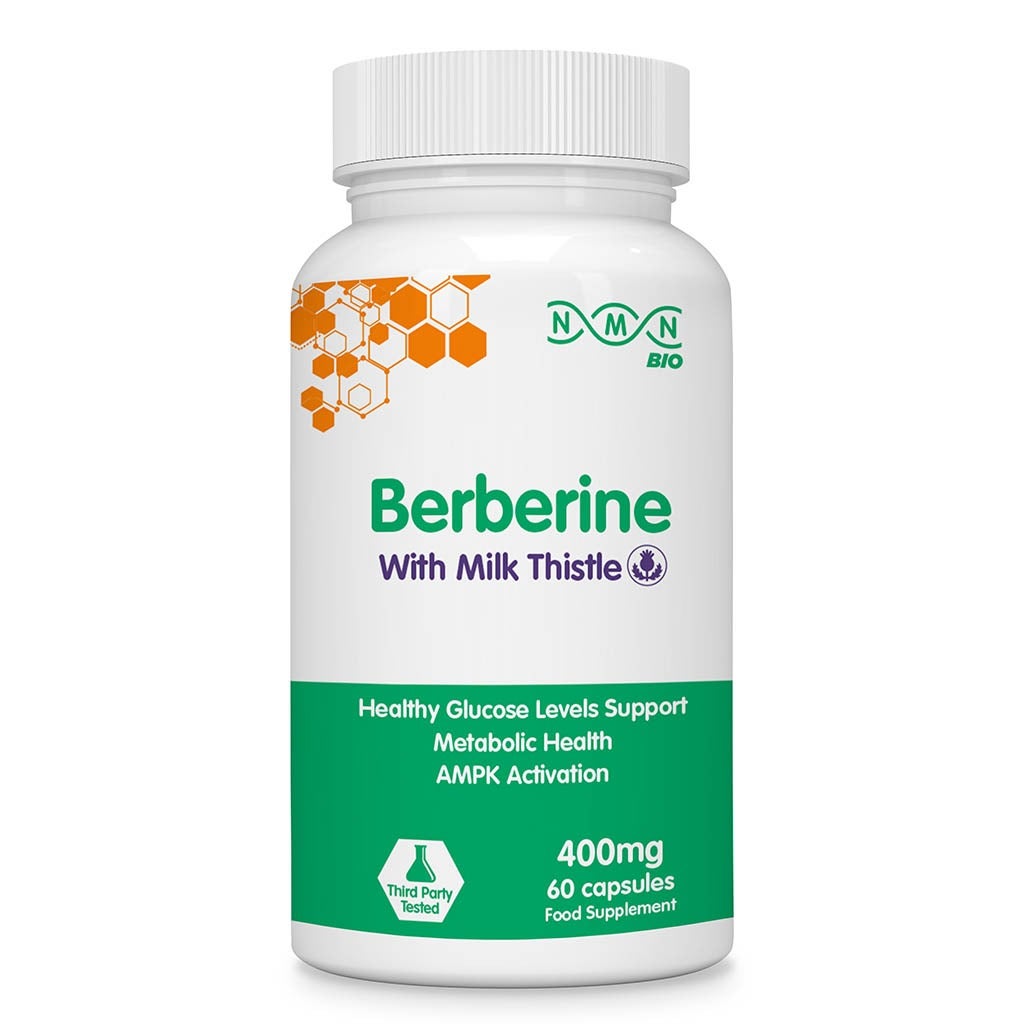 NMN Bio Berberine With Milk Thistle 400mg Capsules, Pack of 60's