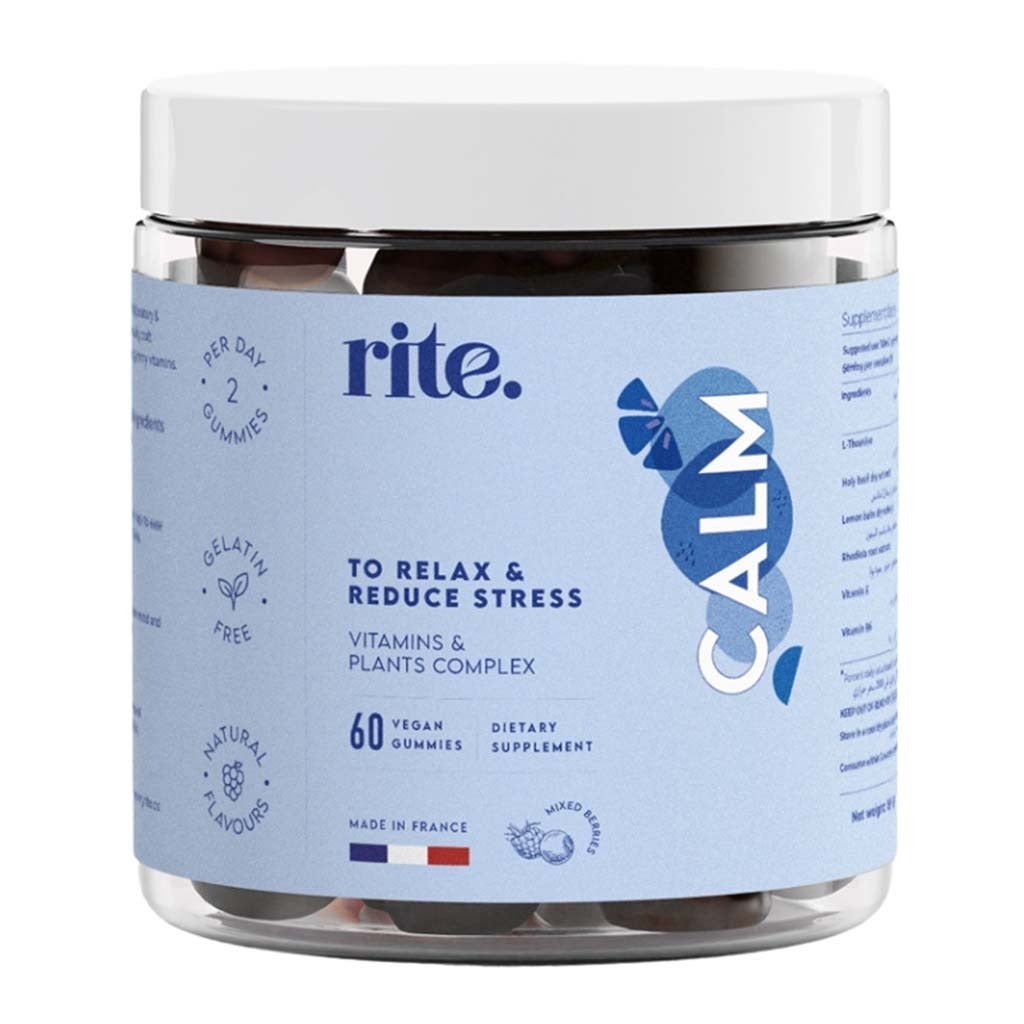 Rite Calm Gummies To Relax & Reduce Stress, Pack of 60's
