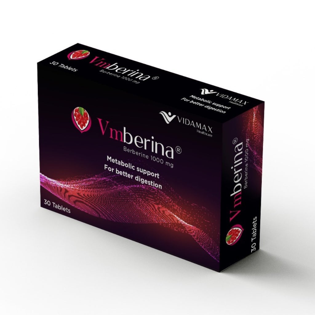 Vidamax Vmberina Berberine 1000mg Tablets, Pack of 30's