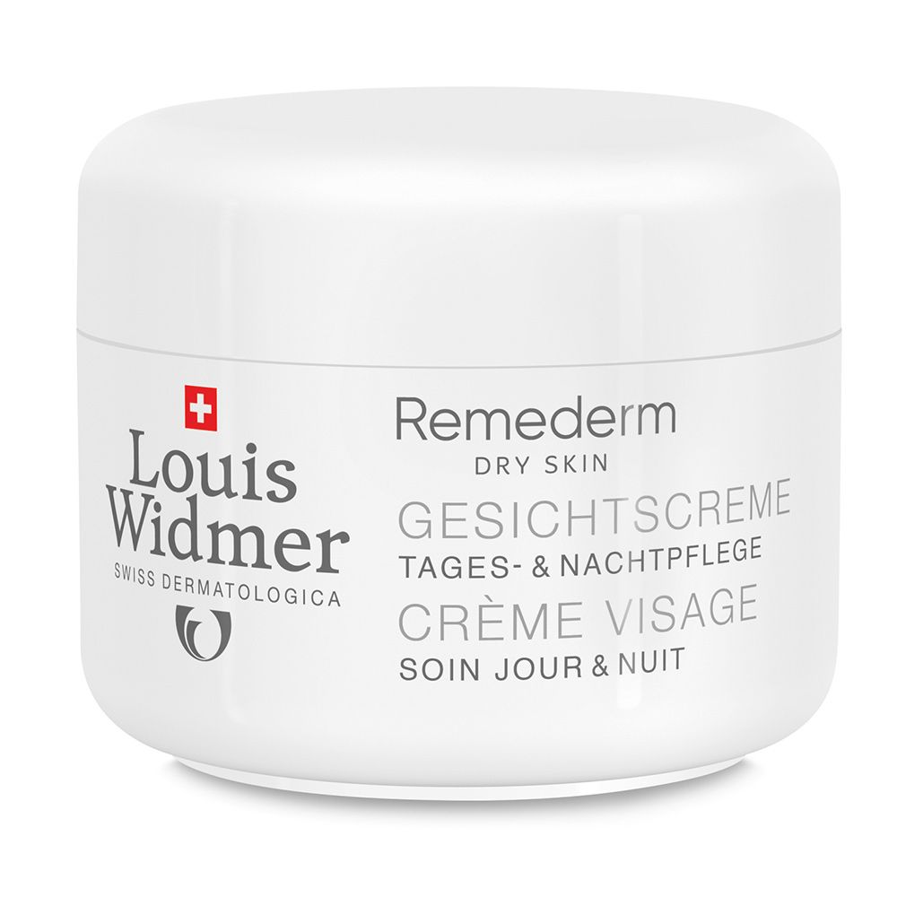 Louis Widmer, Remederm face cream non-scented, Intensive moisturizing cream for dry sensitive skin, 50 ml