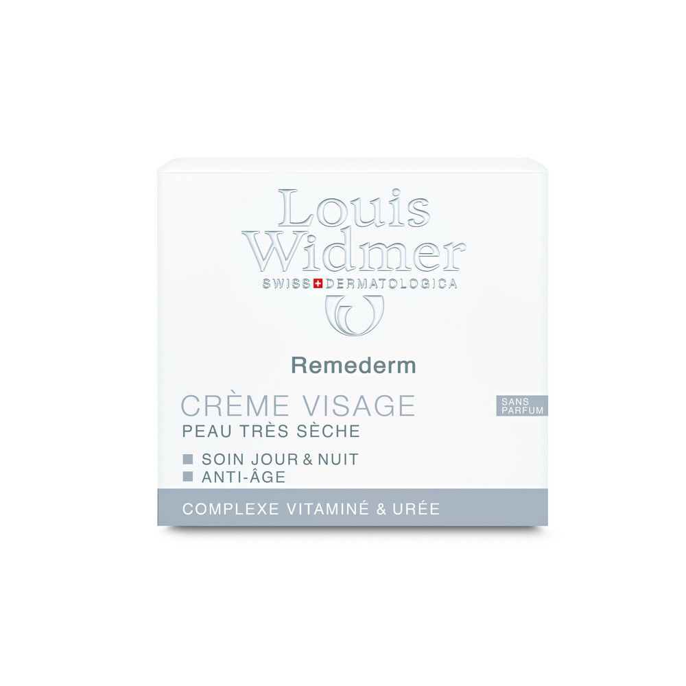 Louis Widmer, Remederm face cream non-scented, Intensive moisturizing cream for dry sensitive skin, 50 ml