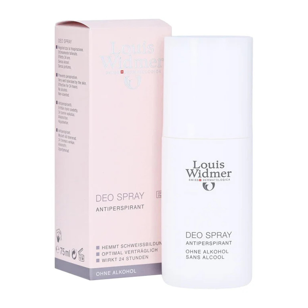 Louis Widmer, Scented Deodorant Spray, Long-lasting scented deodorant spray, 75ml