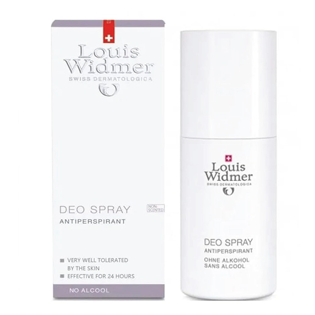 Louis Widmer, Deo Spray Non-Scented, Unscented deodorant spray for all-day freshness, 75ml