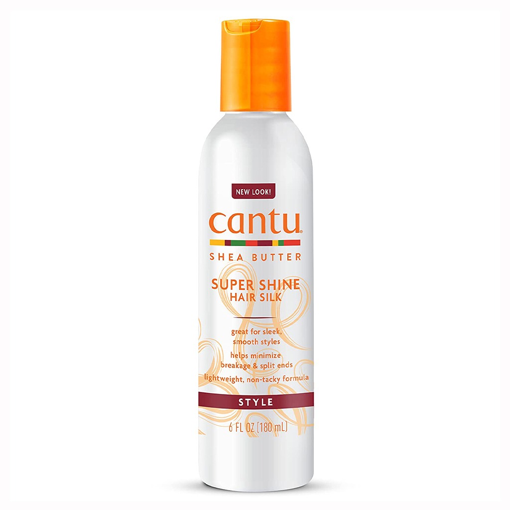 Cantu, Shea Butter Super Shine Hair Silk Spray, Lightweight shine spray for smooth hair, 180 ml