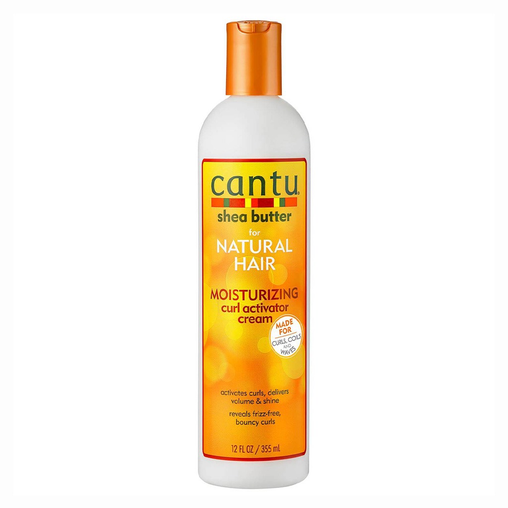 Cantu, Natural Hair Moisturizing Curl Activator Cream with Shea Butter, Curl defining cream for natural hair, 355 ml