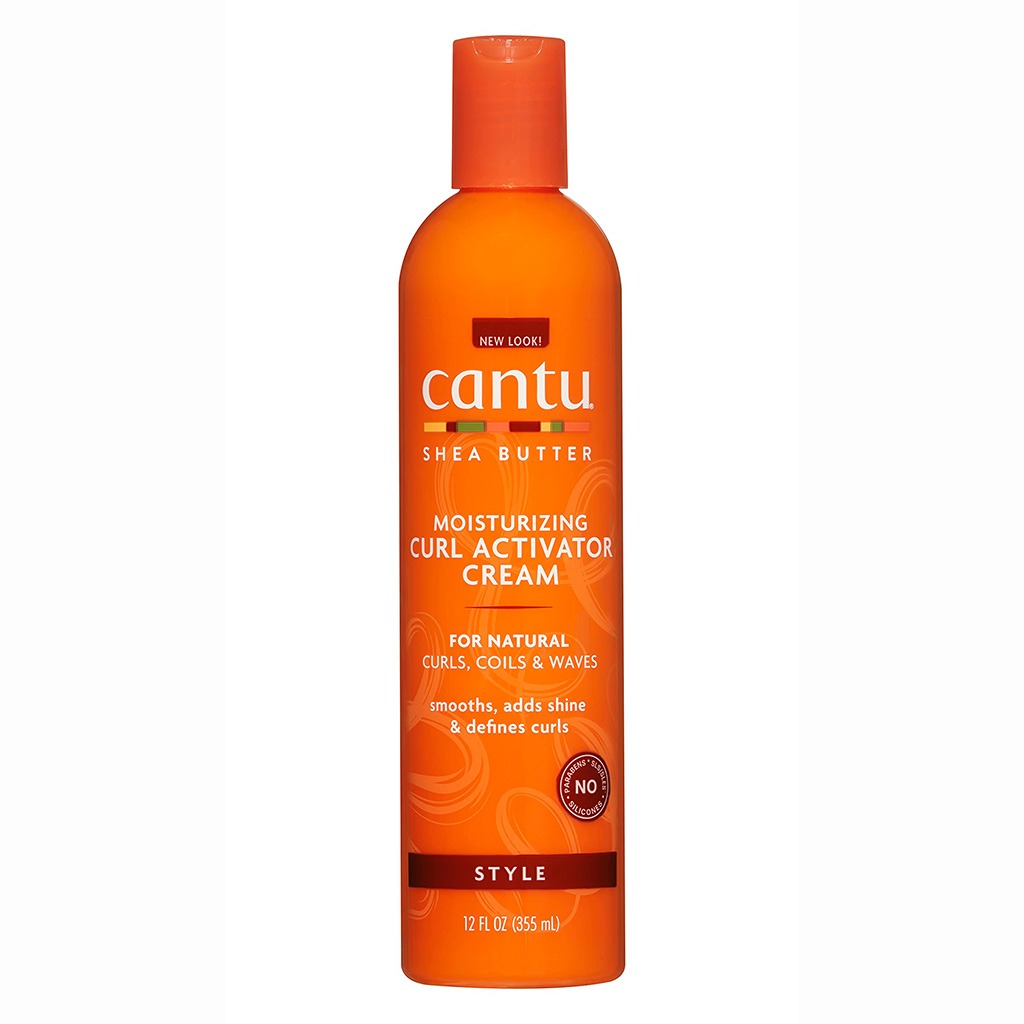Cantu, Natural Hair Moisturizing Curl Activator Cream with Shea Butter, Curl defining cream for natural hair, 355 ml