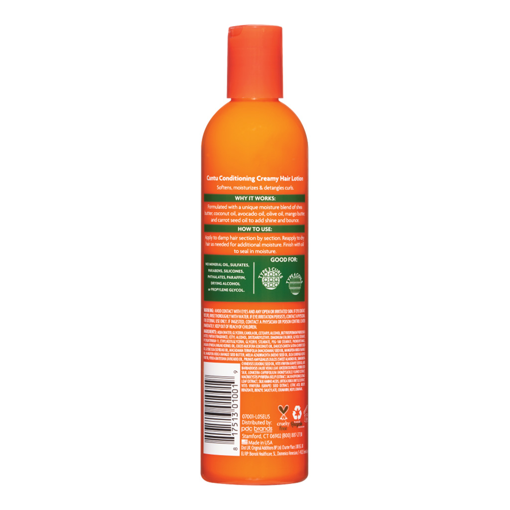 Cantu, Conditioning creamy hair lotion, Deep moisturizing lotion for dry and damaged hair, 355 ml