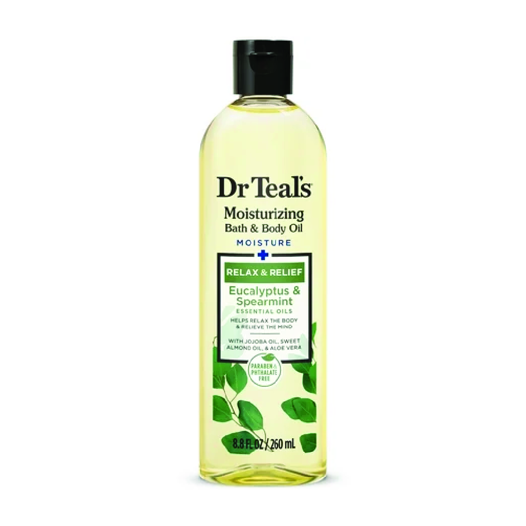 DR TEAL'S BATH OIL AND MASSAGE EUCALYPTUS CALM RELIEF 260 ML