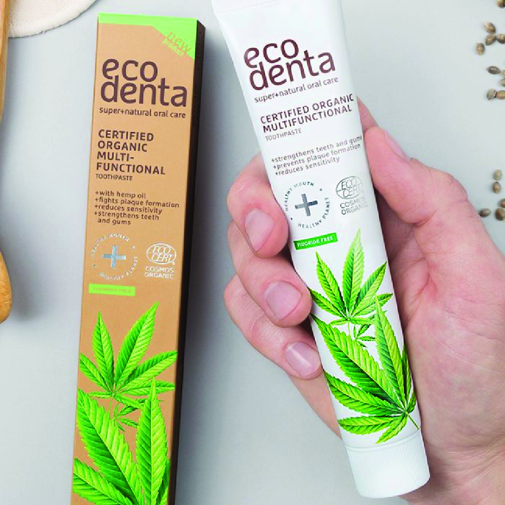 Ecodenta Hemp Toothpaste, Whitens and soothes gums, 75 ml