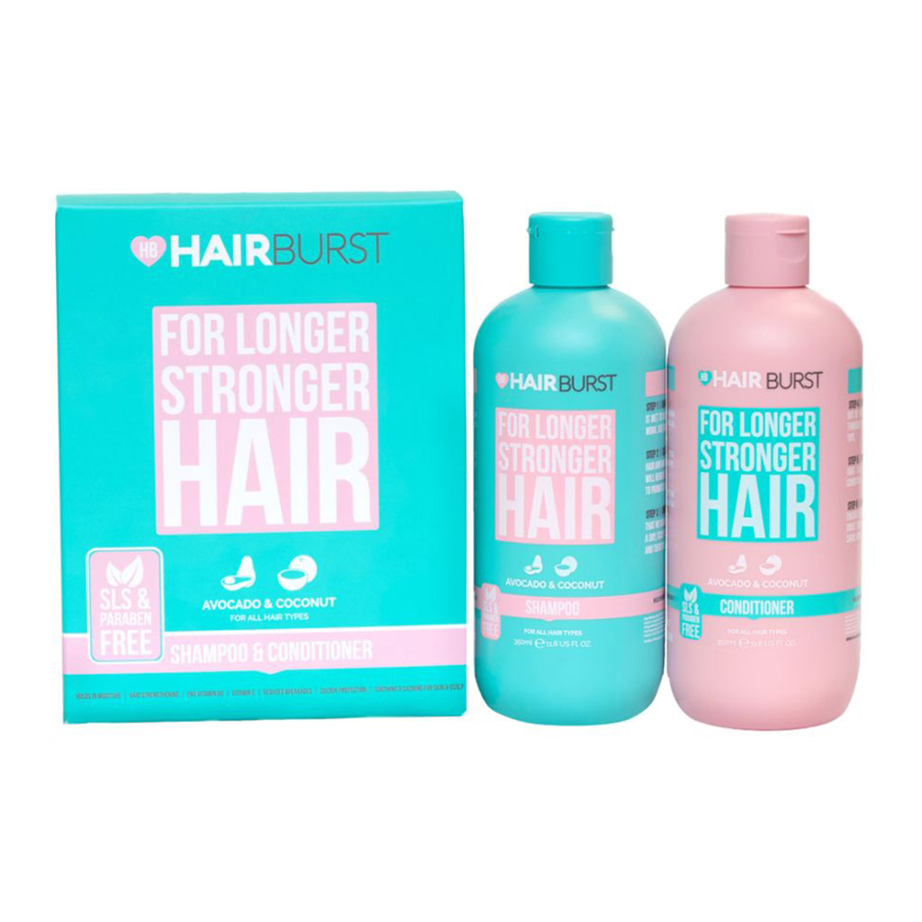 Hairburst, Shampoo and Conditioner for Longer Strong Hair Duo, Hair care set for growth and strength, 700 ml