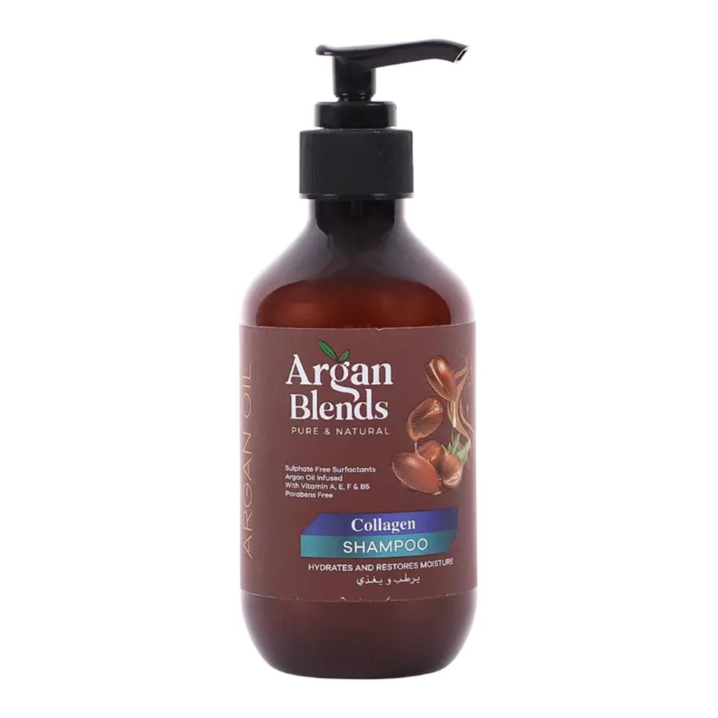 Argan Blends, Botox Shampoo, Nourishing shampoo for smooth and silky hair, 300 ml