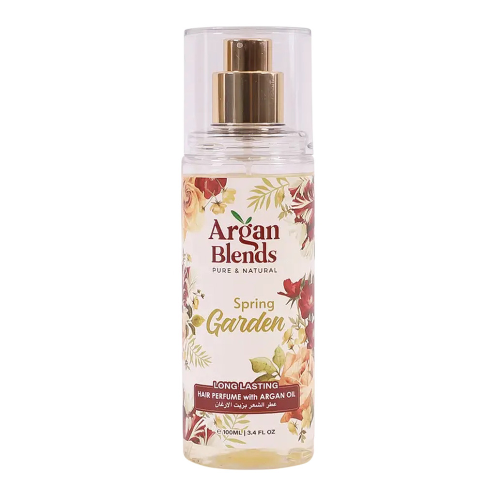 Argan Blends, Spring Garden Hair Perfume, Light floral scented hair mist, 100 ml
