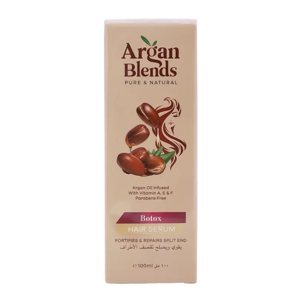 Argan, Blends Botox Hair Serum, Smoothing and hydrating hair serum, 100 ml