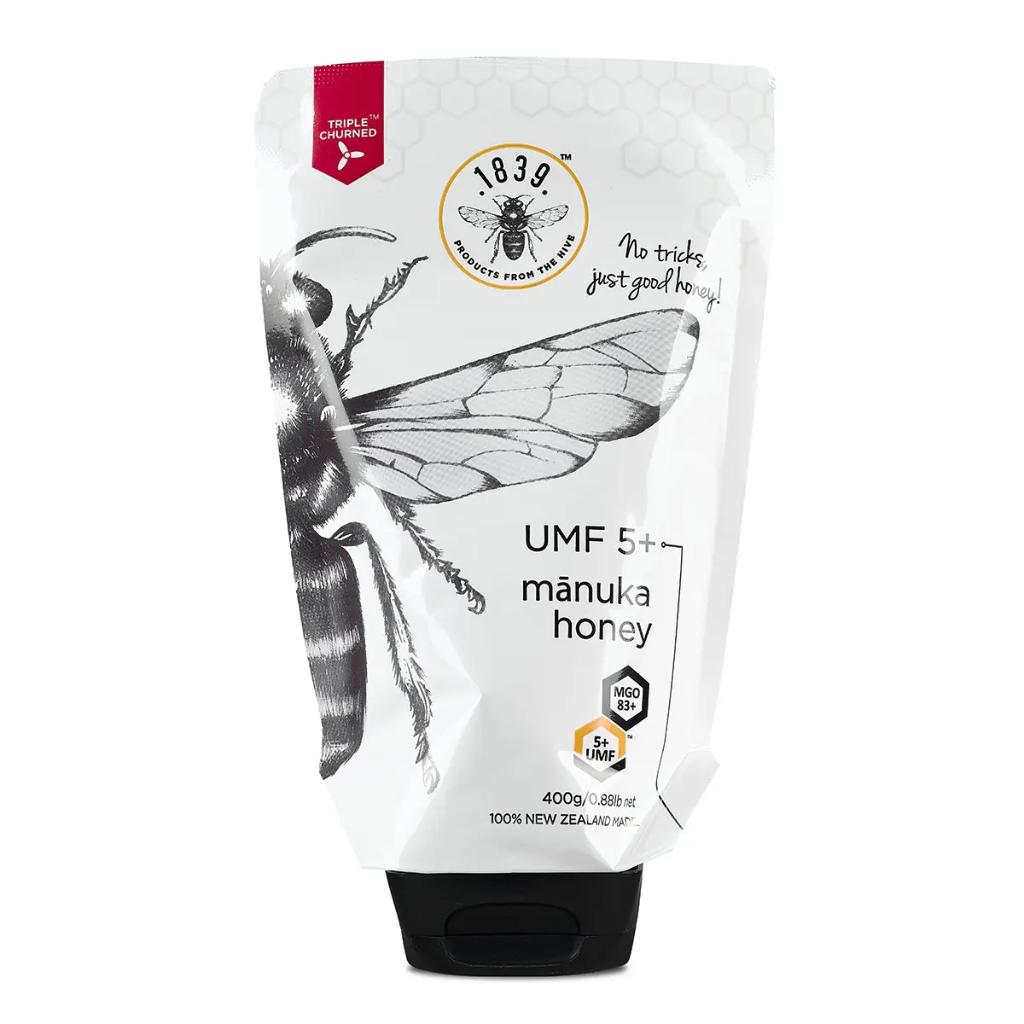 1839, Manuka Honey UMF 5+ MGO 83, Premium natural honey, 400 g