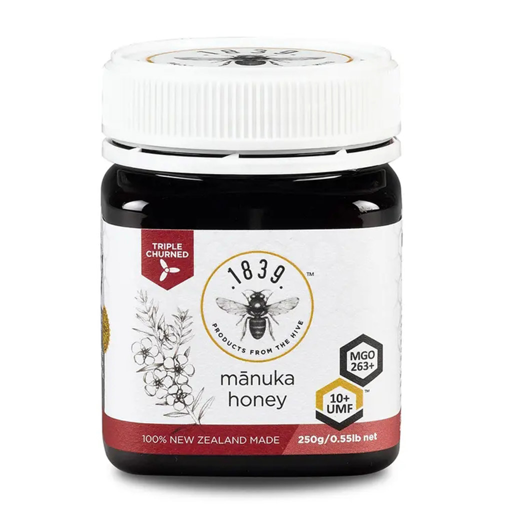 1839, Manuka Honey UMF +10 Lozenges, Soothing lozenges with antibacterial honey, 250 g