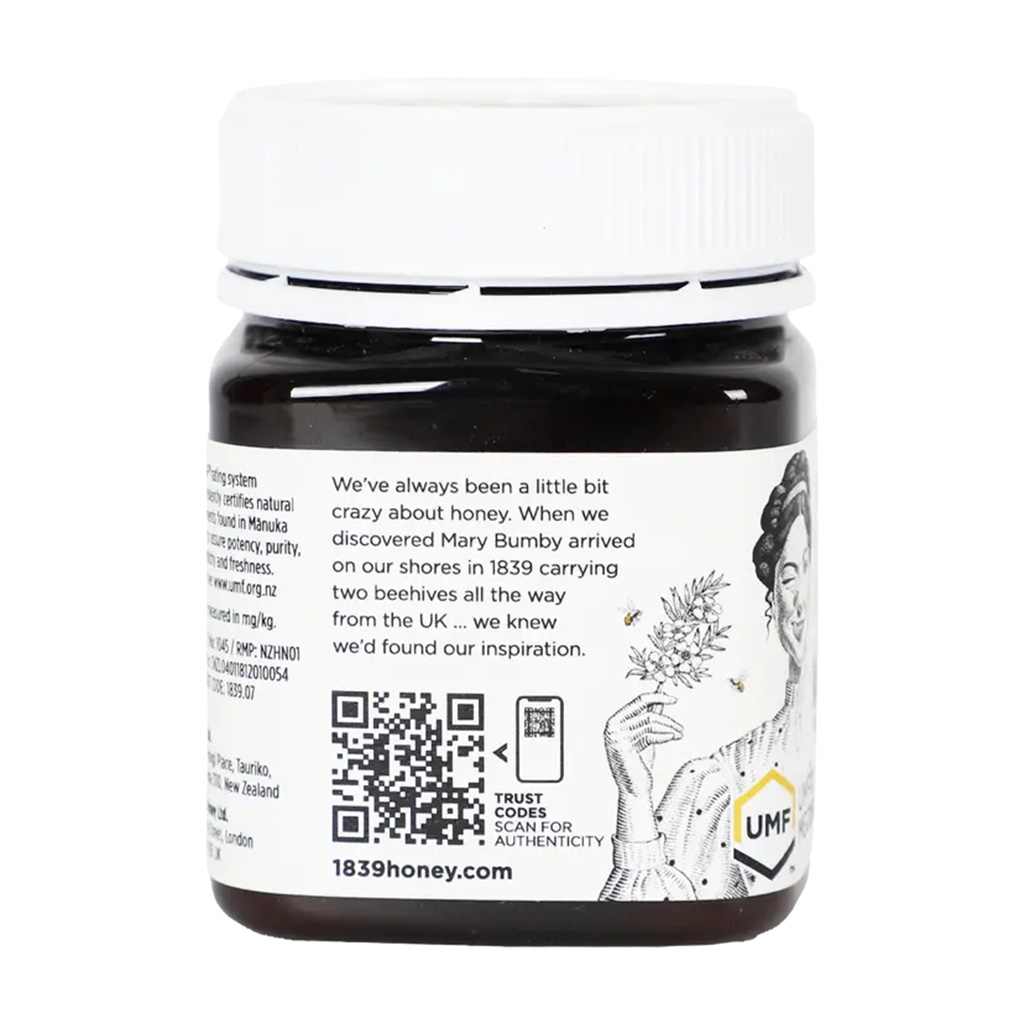 1839, Manuka Honey UMF +10 Lozenges, Soothing lozenges with antibacterial honey, 250 g