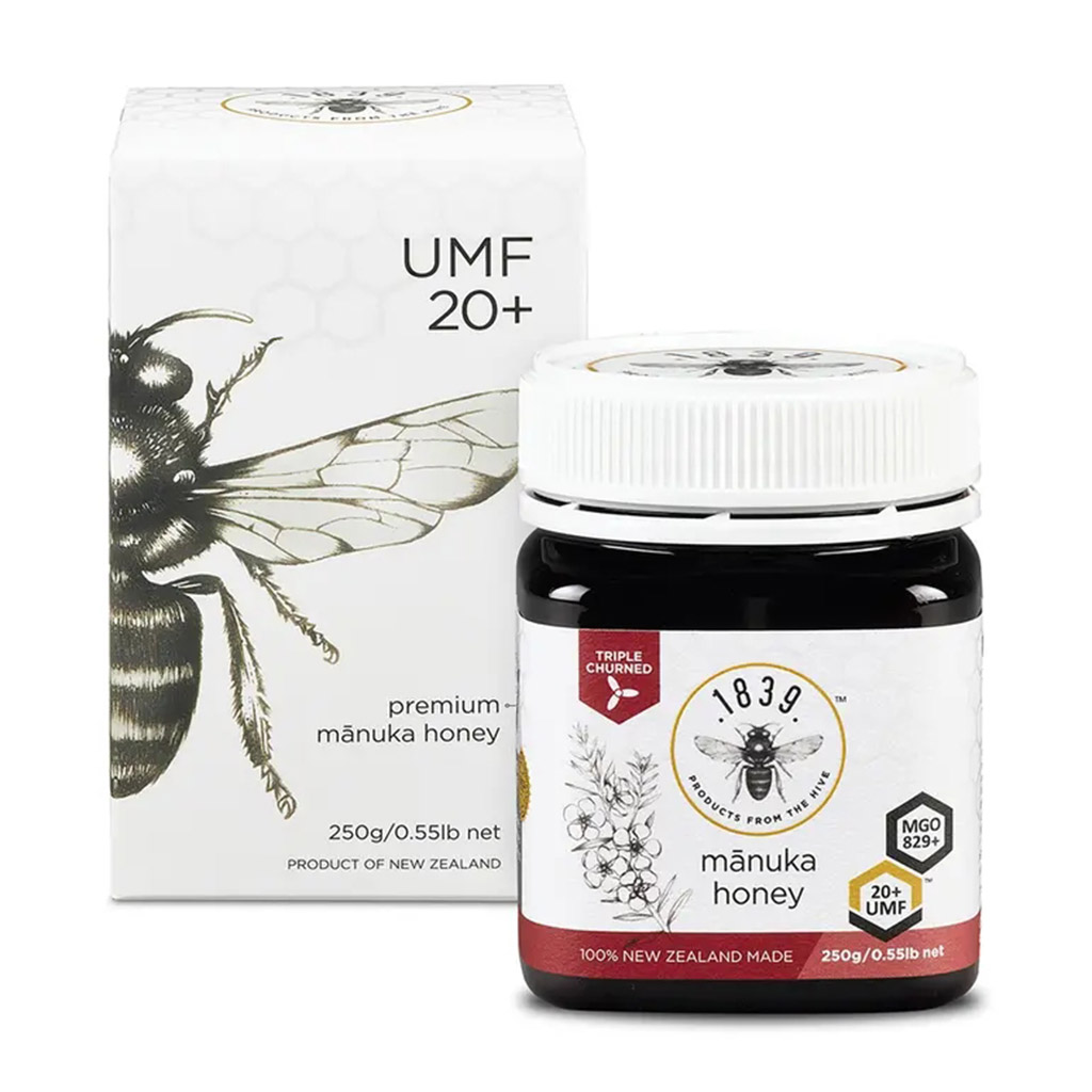 1839, Manuka Honey UMF 20+ Lozenges, Soothing honey lozenges, 250 g
