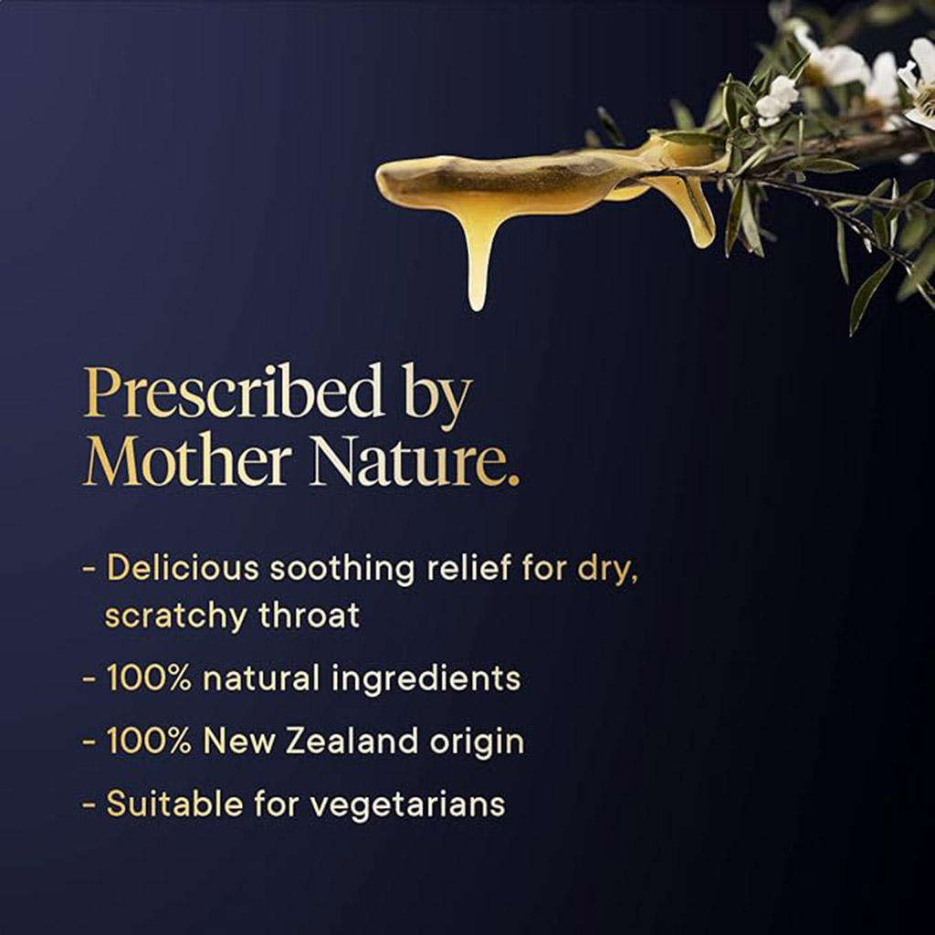 Manuka Honey, Lozenges with lemon, Soothing honey and lemon throat lozenges