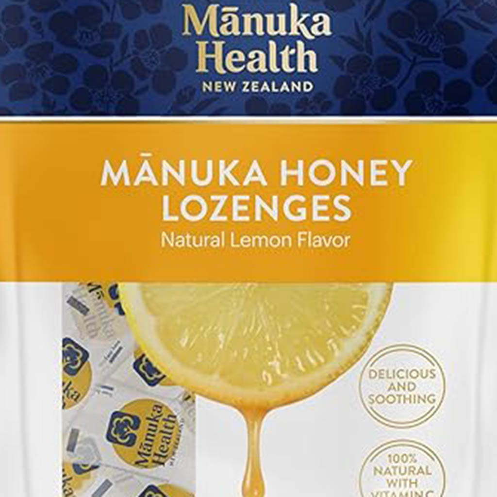 Manuka Honey, Lozenges with lemon, Soothing honey and lemon throat lozenges