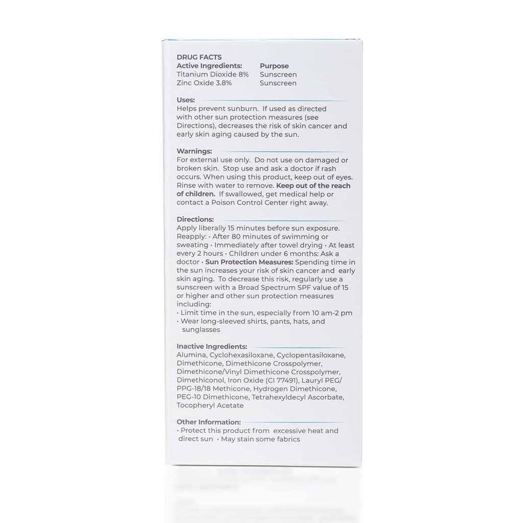 TiZO3, Facial Mineral Sunscreen and Primer Tinted Broad Spectrum SPF 40, Lightweight tinted sunscreen with primer benefits, 50 g