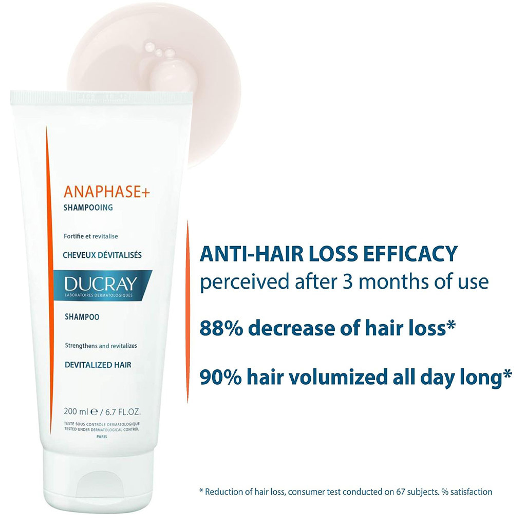 Ducray, Anaphase Plus Hair Loss Shampoo, Strengthening shampoo to reduce hair loss, 200ml