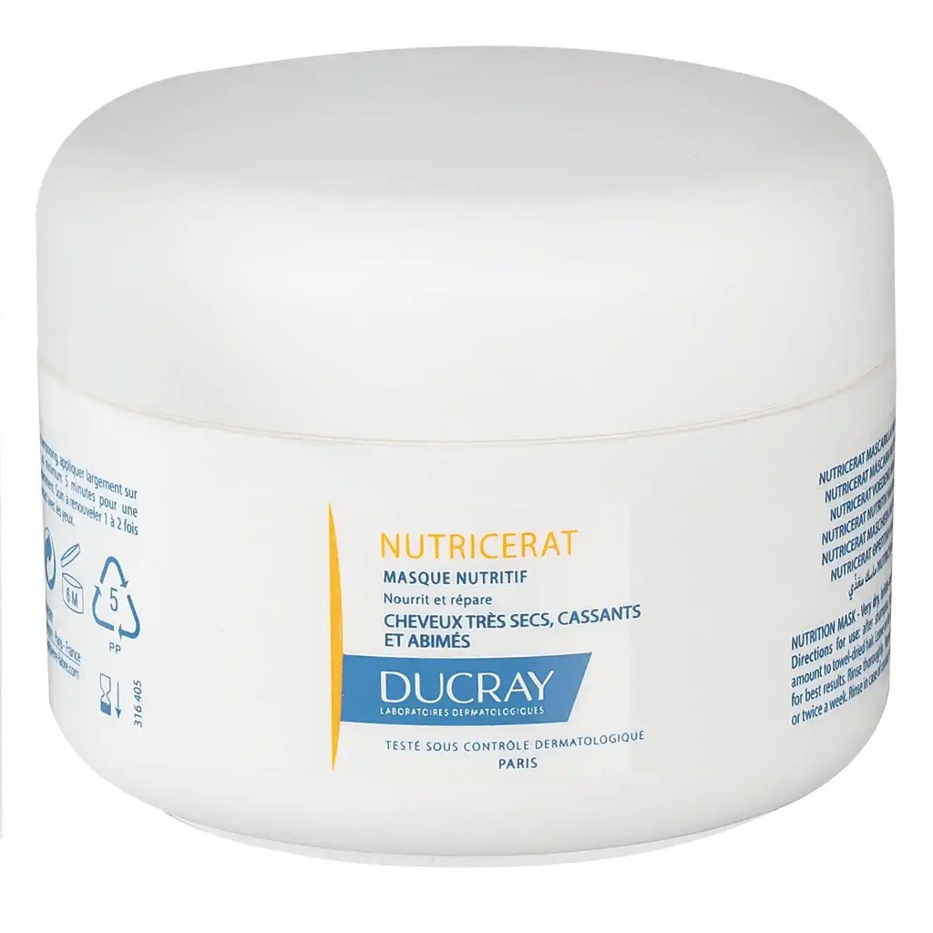 Ducray, Nutricerat Mask, Nourishing hair mask for dry and brittle hair, 150ml