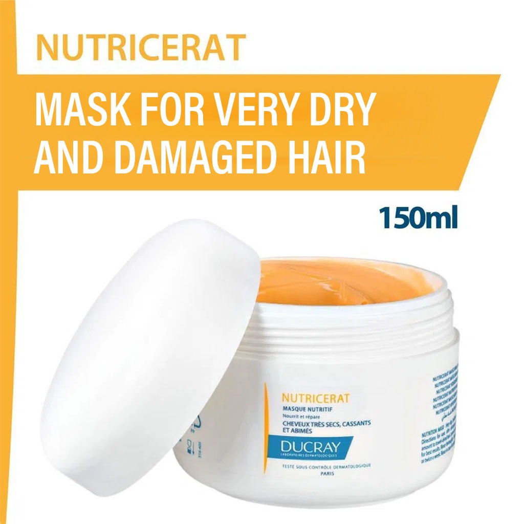 Ducray, Nutricerat Mask, Nourishing hair mask for dry and brittle hair, 150ml