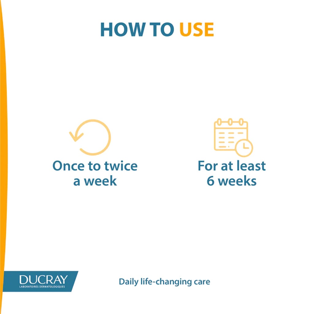 Ducray, Nutricerat Intense Nutrition Shampoo, Nourishing shampoo for dry and damaged hair, 200ml