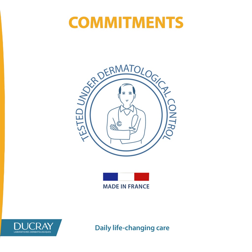 Ducray, Nutricerat Intense Nutrition Shampoo, Nourishing shampoo for dry and damaged hair, 200ml