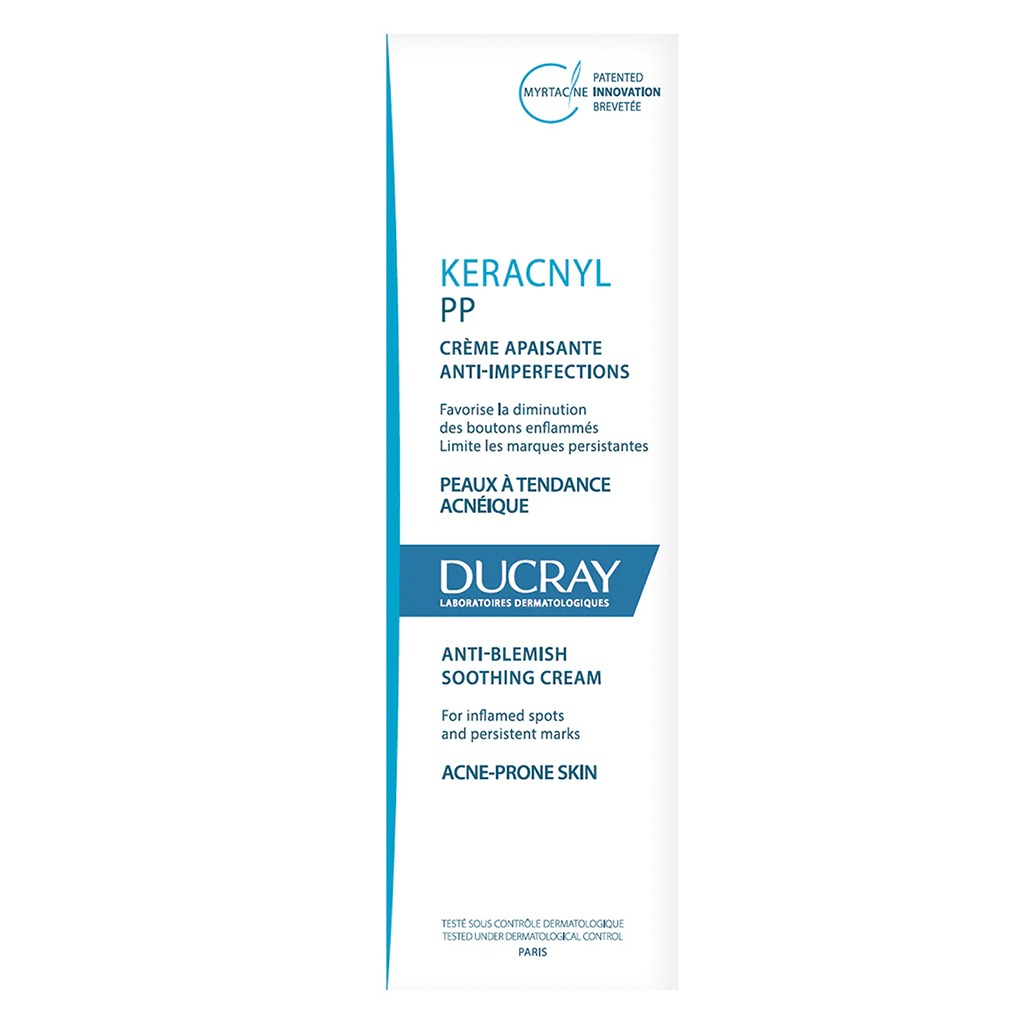 Ducray, Keracnyl PP Anti-Blemish Soothing Cream, Soothing cream for acne-prone sensitive skin, 30 ml
