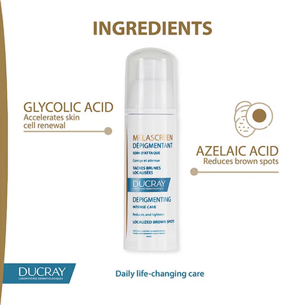 Ducray, Melascreen depigmenting intense care, Intensive treatment for skin pigmentation and dark spots, 30 ml