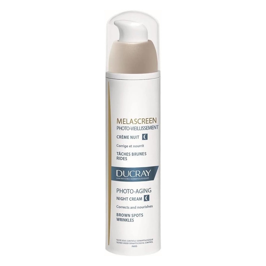 Ducray, Melascreen Night Cream, Night cream for skin brightening and pigmentation reduction, 50ml
