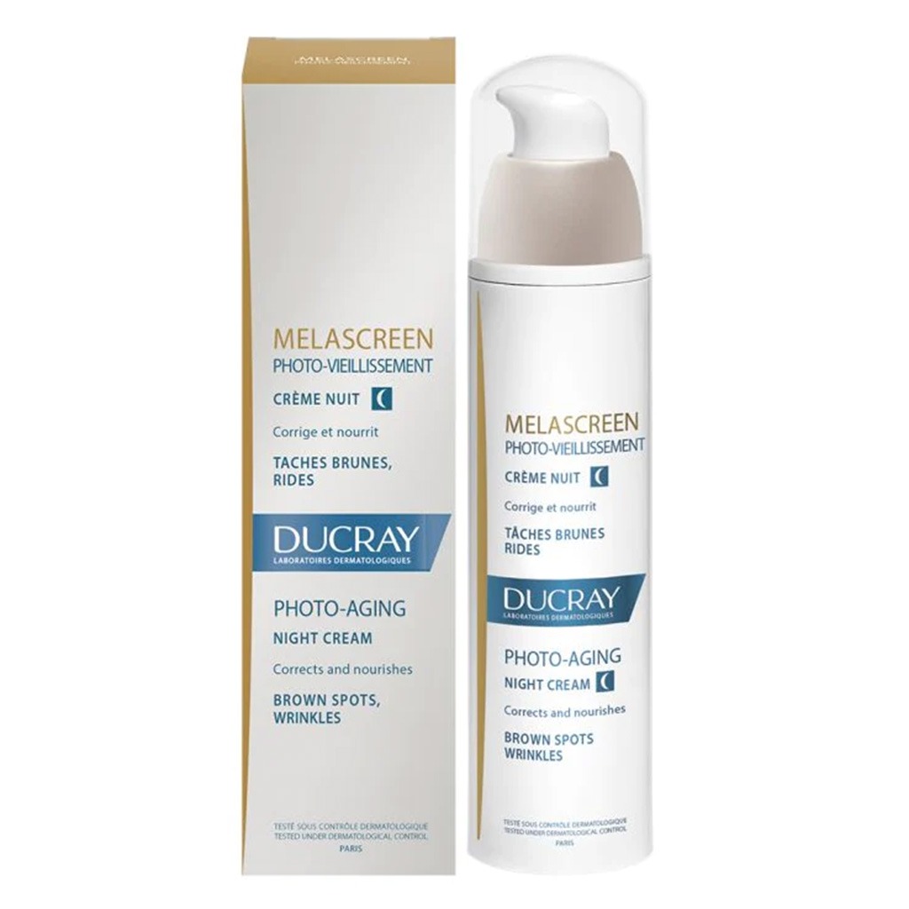 Ducray, Melascreen Night Cream, Night cream for skin brightening and pigmentation reduction, 50ml