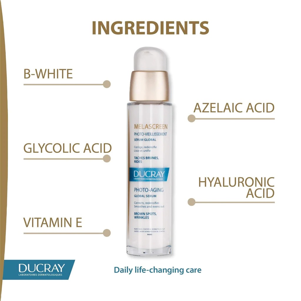 Ducray, Melascreen Global Serum, Brightening anti-spot serum, 30 ml