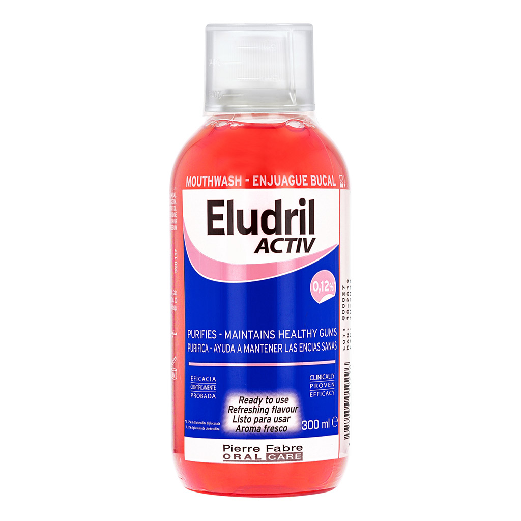 Eludril, Active Periodontal Care Mouthwash, Antiseptic mouthwash for gum health, 300ml