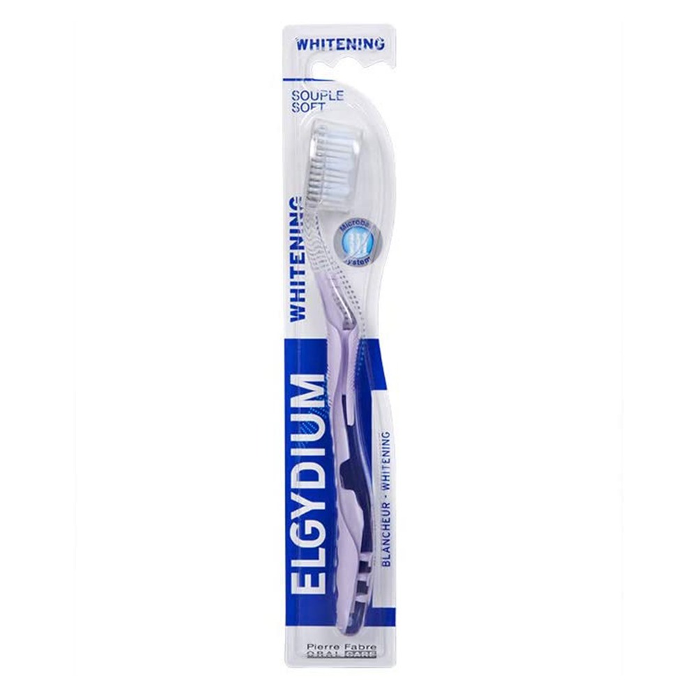 Elgydium, Whitening Soft Toothbrush, Soft bristle toothbrush for whitening teeth