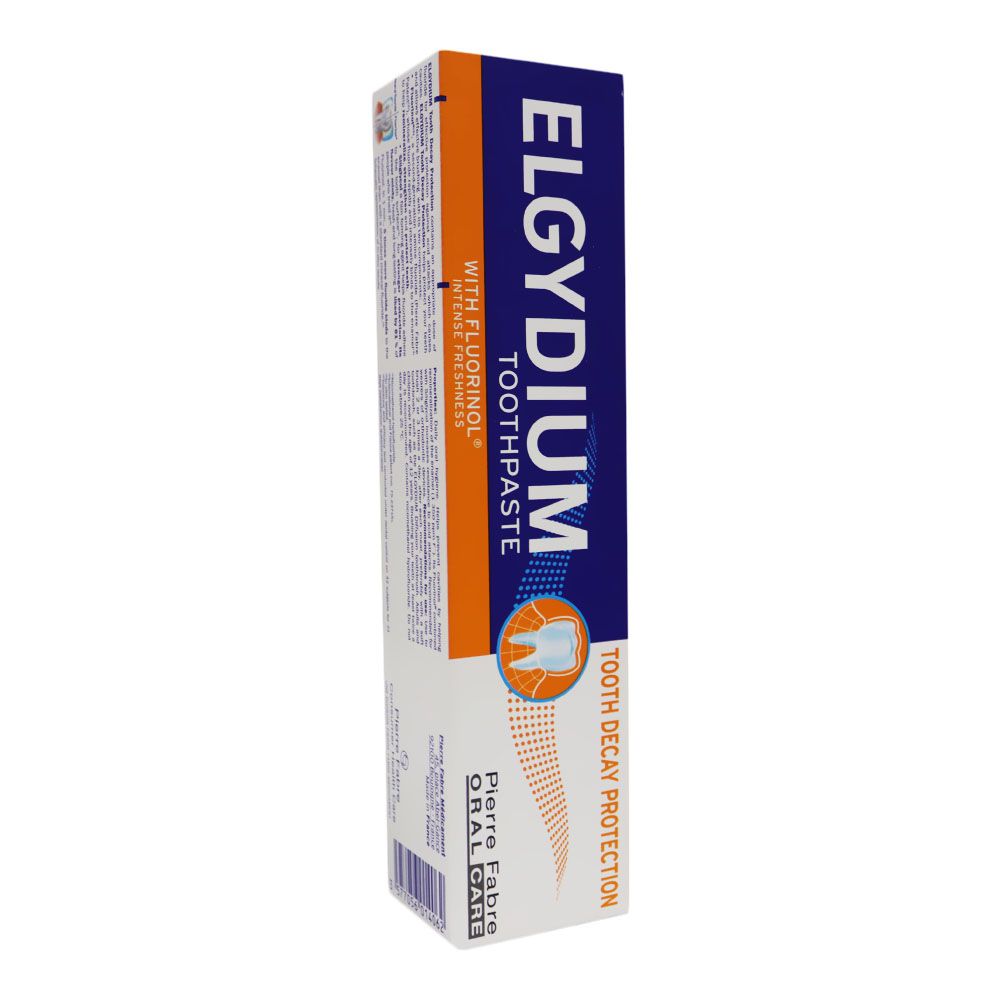 Elgydium, Tooth Decay Protection Toothpaste with Fluorinol, Fluoride toothpaste for cavity prevention, 75ml