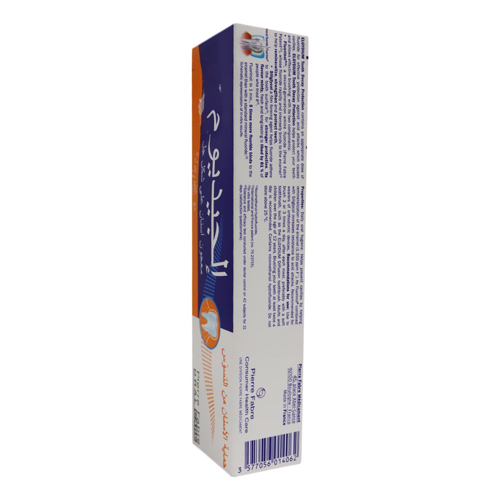 Elgydium, Tooth Decay Protection Toothpaste with Fluorinol, Fluoride toothpaste for cavity prevention, 75ml
