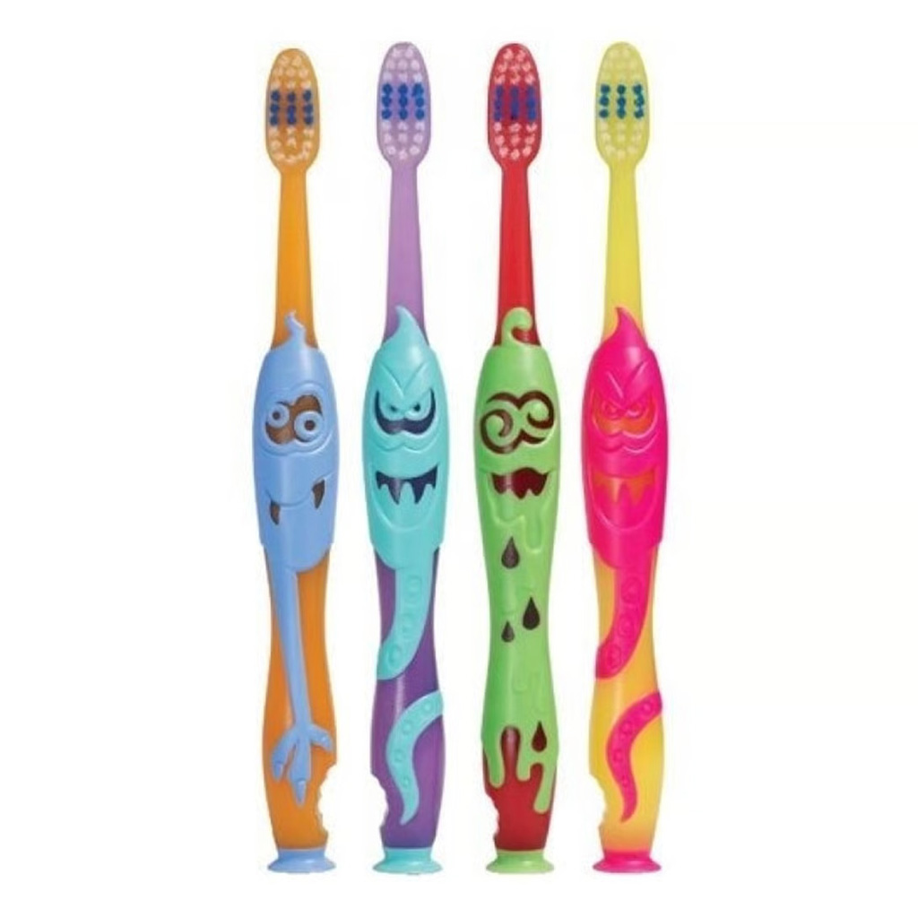 Elgydium, Monster Toothbrush for Kids, Fun design toothbrush for children's oral care