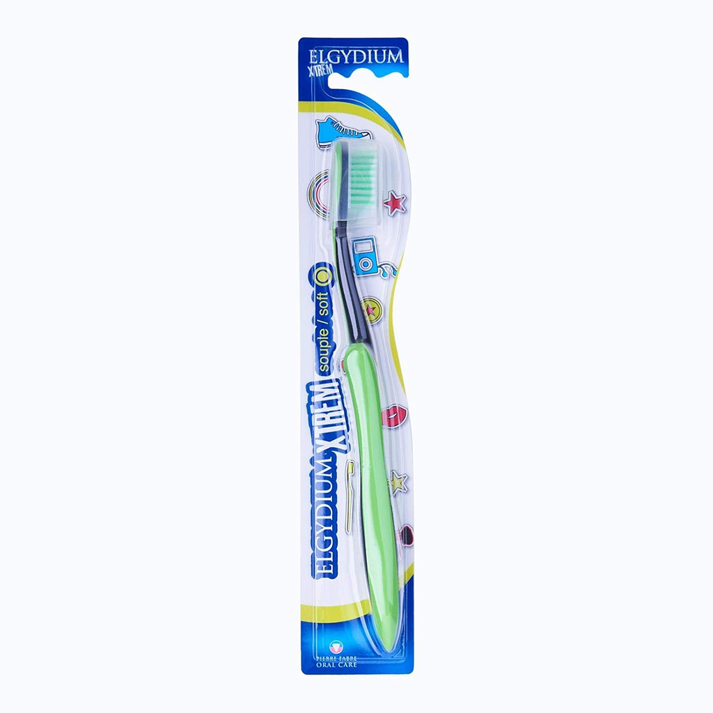 Elgydium, Xtrem Soft Toothbrush for Teenagers, Extra soft toothbrush designed for teenagers