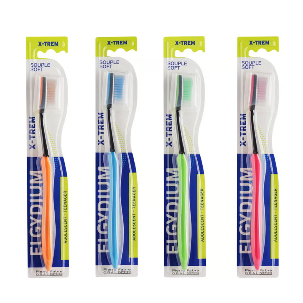Elgydium, Xtrem Soft Toothbrush for Teenagers, Extra soft toothbrush designed for teenagers