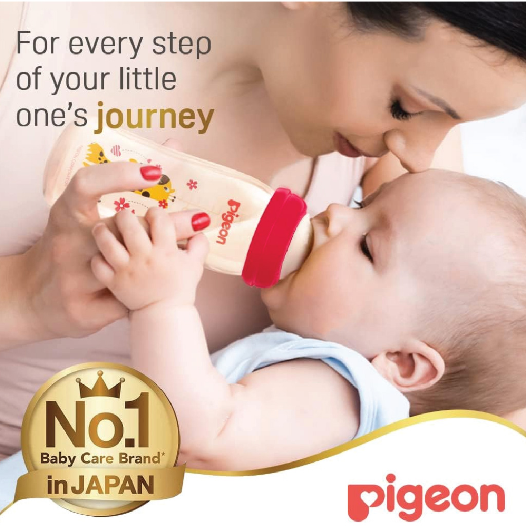 PIGEON SOFTOUCH GLASS BOTTLE 240 ML (WIDE NECK)