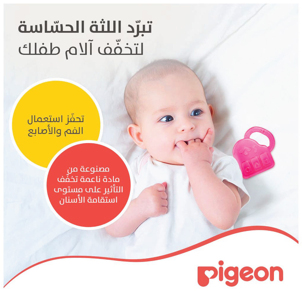 Pigeon, Cooling Teether Piano, Soothing teether for babies, piano shape