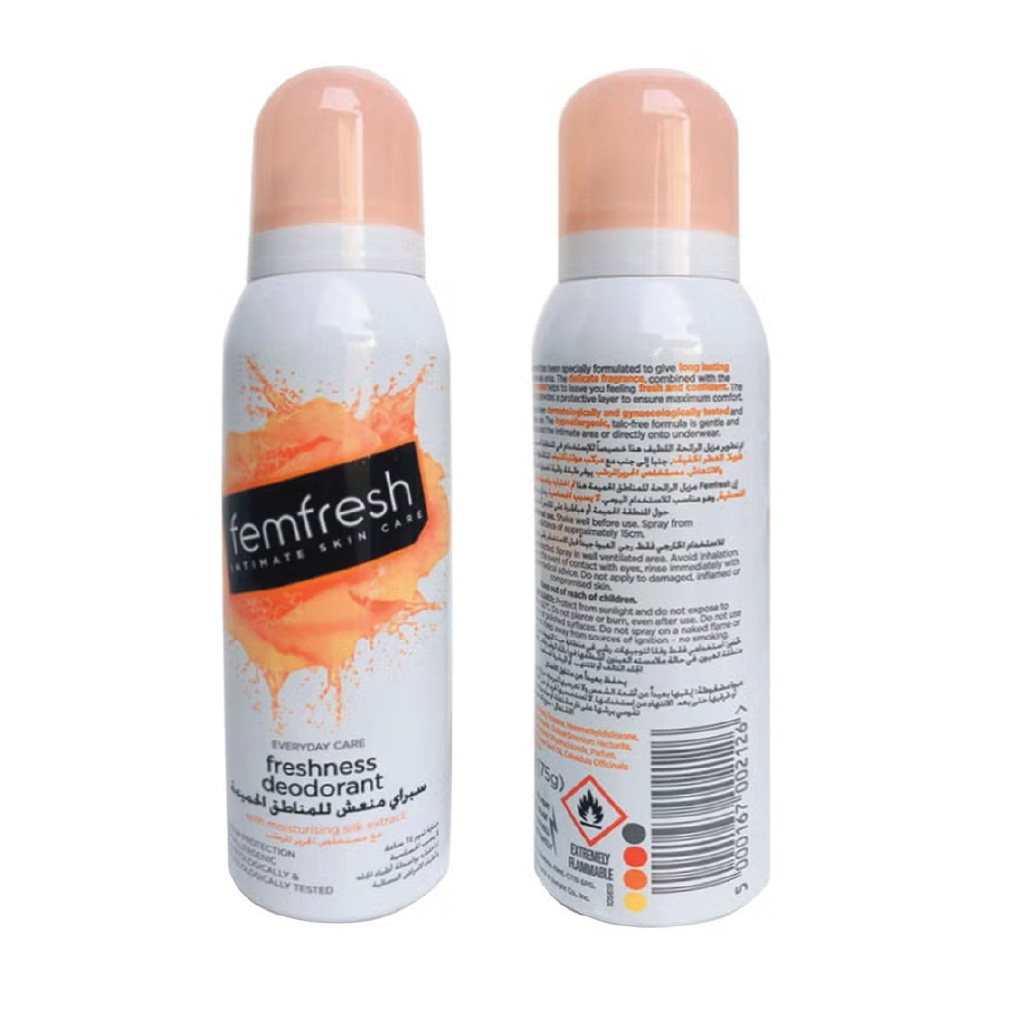 Femfresh, Deodorant Spray, Gentle feminine deodorant spray, 125ml