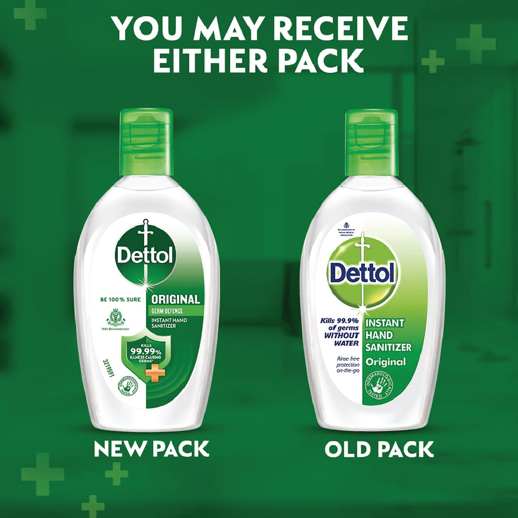 Dettol, Original Instant Hand Sanitizer, Antibacterial hand gel for quick sanitizing, 50ml