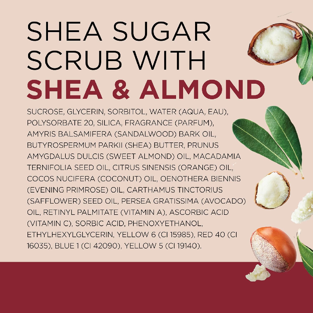 Dr Teal's, Shea Sugar Exfoliating Body Scrub Shea Butter and Almond Oil, Nourishing exfoliating scrub with shea butter and almond oil, 538g