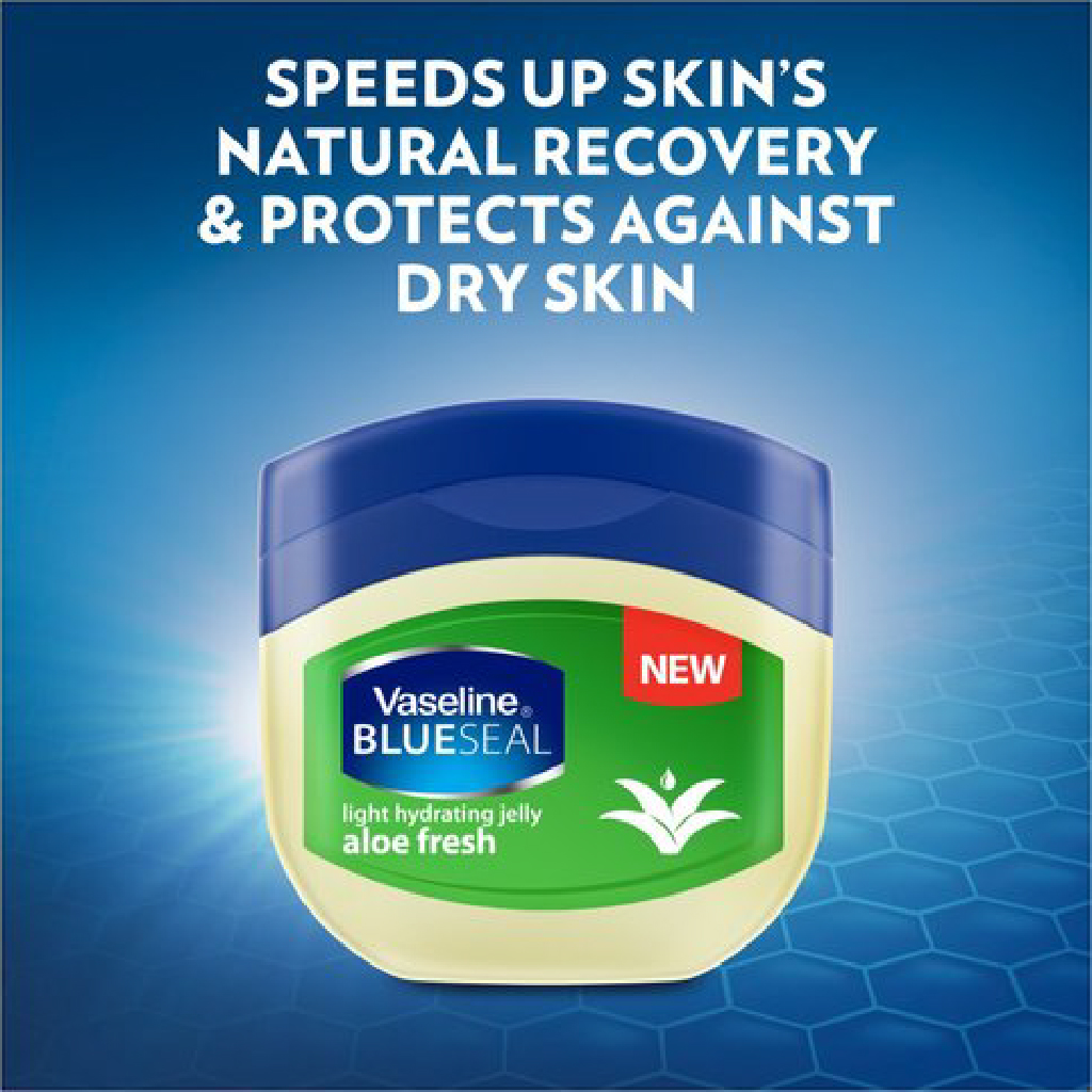 Vaseline, Blue Seal Aloe Fresh Light Hydrating Jelly, Light hydrating jelly with aloe, 100 ml