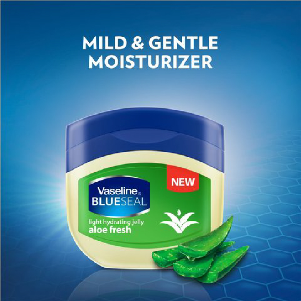 Vaseline, Blue Seal Aloe Fresh Light Hydrating Jelly, Light hydrating jelly with aloe, 100 ml